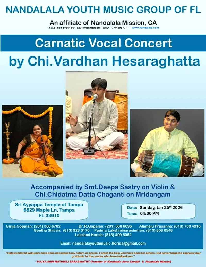 Nandalala Youth Music, Tampa — Jan 2026